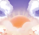 天上の夜明け