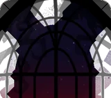 王妃の部屋から見える夜空