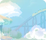 遊園地の空