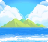 海の向こうが見える風景