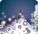 バルコニーから見える夜景