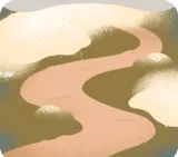 甘い家へと誘う小道
