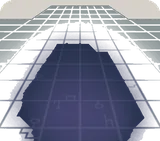 宇宙船内を再現した床