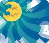 始まりゆく欠けた月の夜