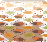 秋色パッチワークの床