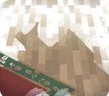 カーペットが敷かれたフローリング
