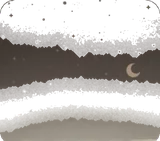 水平線の見える夜空