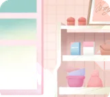 ストロベリーカフェの壁