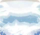 ひび割れた氷の地面