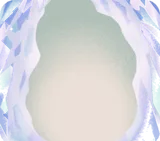 凍り付いた洞窟