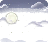 静謐な満月の夜空