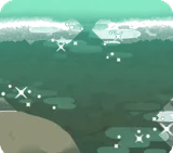 穏やかに流れる水流・昼