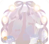 リボンで飾ったドレッサー