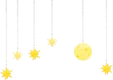 月と星の飾り