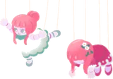 踊る姉妹のマリオネット