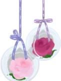 薔薇のハンギングベース