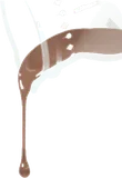 良い所で止まったチョコソース