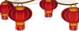 春節の丸提灯