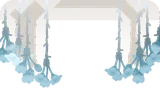 何束も吊るした花束