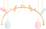 小さなマカロンのオーナメント