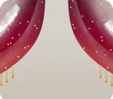 クリスマスシースルーカーテン