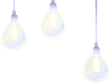 ドロップガラスランプ