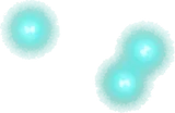 上で飛び回る光虫