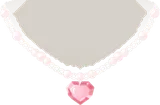 ハートの宝石のネックレス