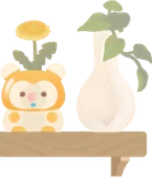 植木鉢とウォールラック