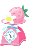 野苺のピンクのはかり