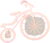 夕焼けの自転車