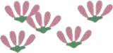 小さな桃色の花