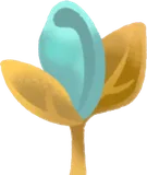 小さな青薔薇の芽