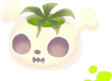 頭蓋骨型植木鉢A
