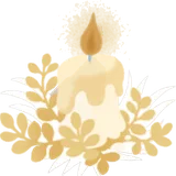 小さなクリスマスキャンドル