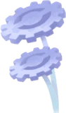 2つのギアの花