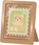 切手を入れたスタンド