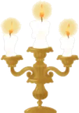 火を灯してもらったキャンドル