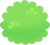 ポンポンの茂み・左