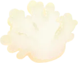 白い珊瑚クッション