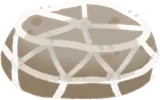 かぎ編みで飾った石