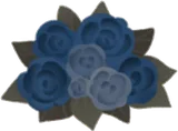 青い薔薇の花束
