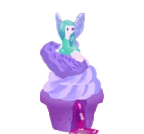 緑色の妖精のカップケーキ