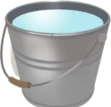 水のたまったバケツ