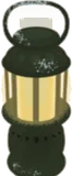 小さなアンティークランプ