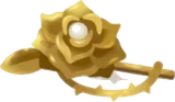 金の薔薇ブローチ