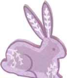 ペーパークラフトのうさぎ・大