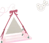 揺れる白いブランコ