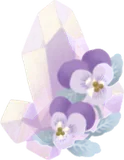 水晶と不思議な花