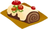 切り株とキノコのケーキ